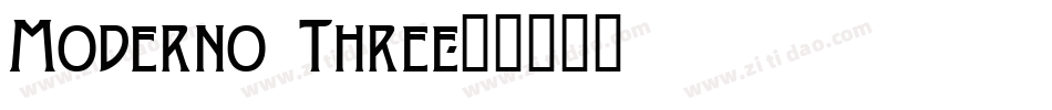Moderno Three字体转换